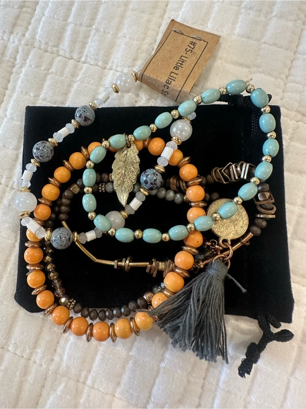 N/A stackable beaded